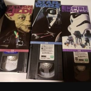 RARE COLLECTIBLE Star Wars Trilogy 3-Tape Set (VHS